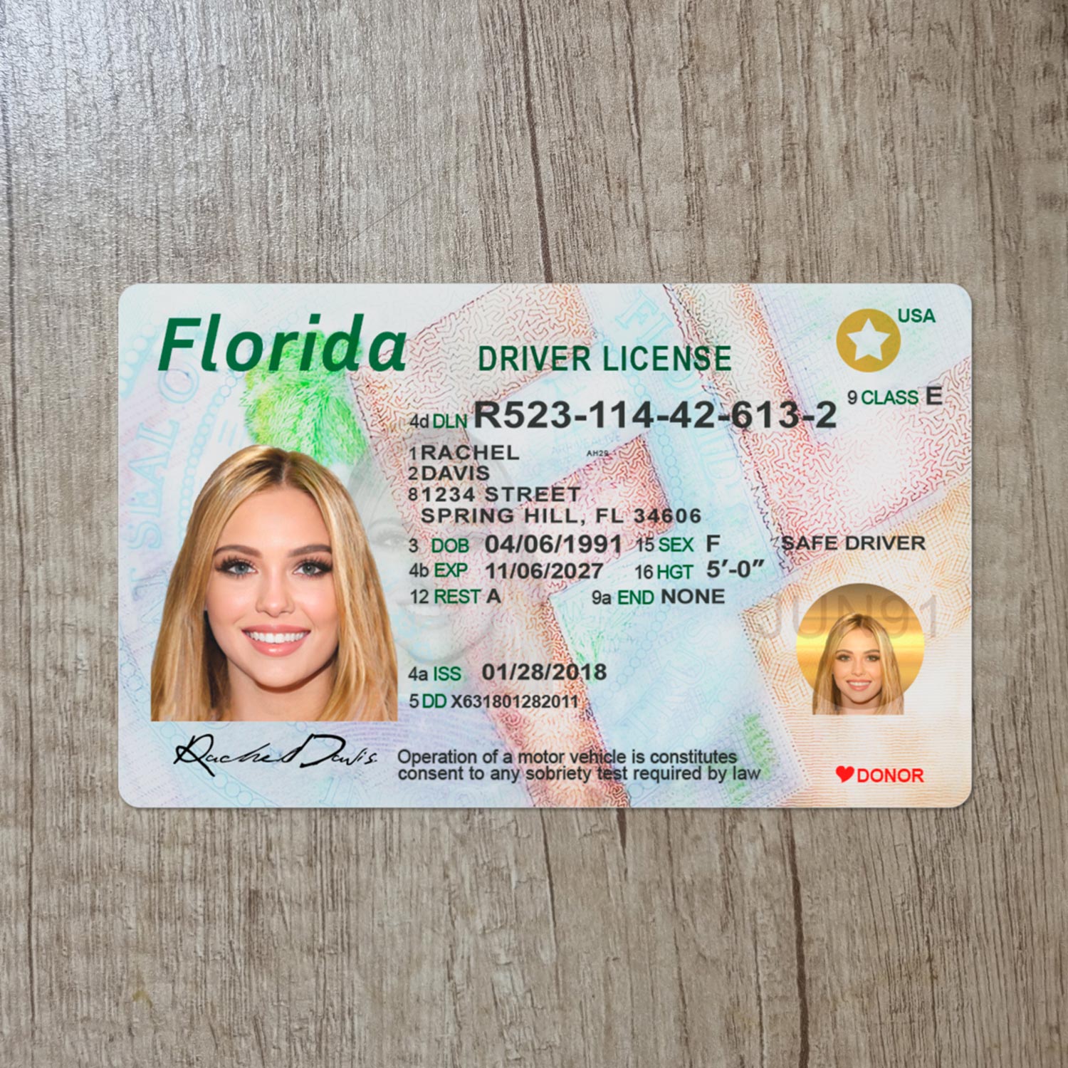 Drivers License Florida Royalty-Free Images, Stock Photos