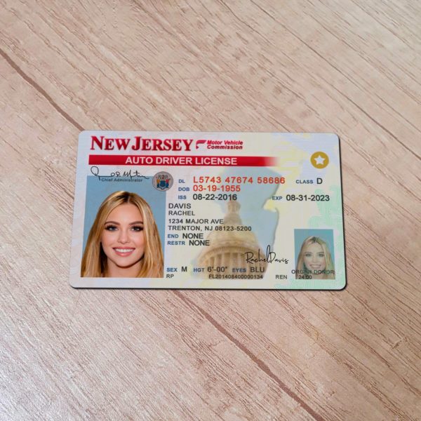 New Jersey Fake driver license