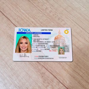 Iowa Fake driver license