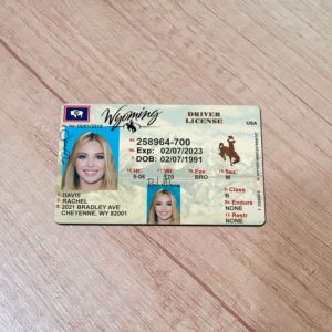 Wyoming Fake driver license