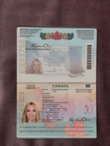 Canada Passport Template