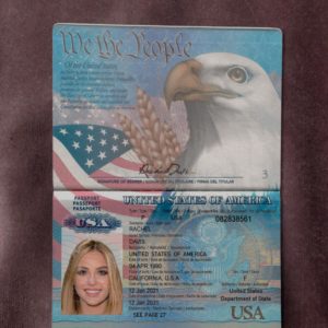 Usa passport template