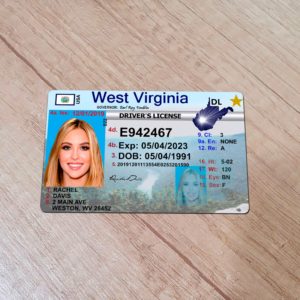 West Virginia Fake driver license