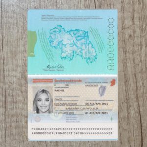 Ireland Passport template