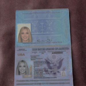 New usa passport template